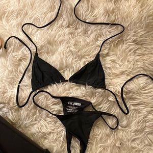 It’s Now Cool black bikini, size small